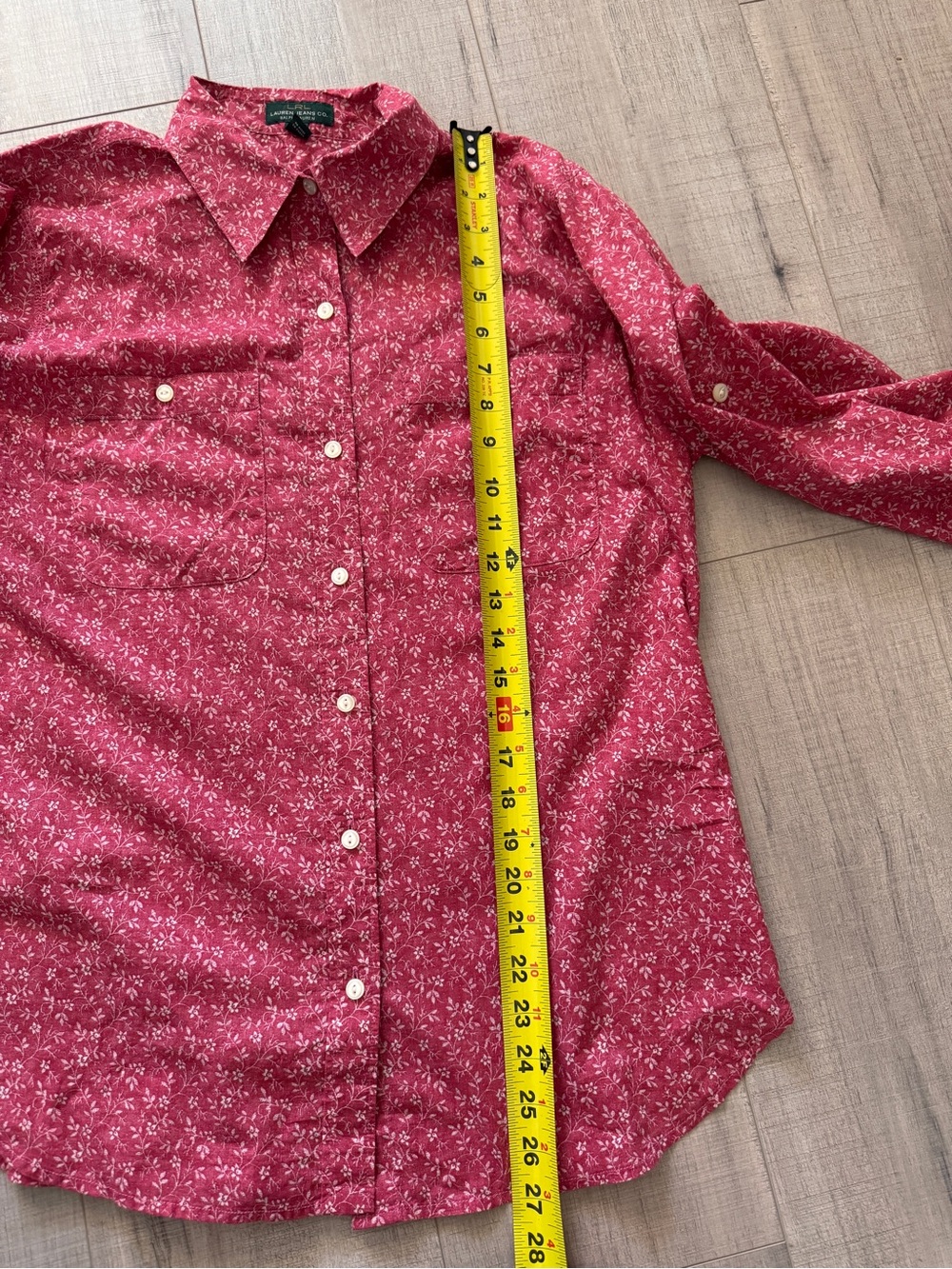 Ralph Lauren LRL Lauren Jeans Co Floral Button Up Shirt - Picture 8 of 9